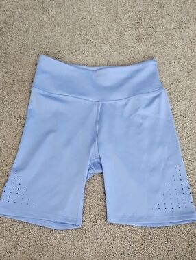 Victoria's Secret Light Blue High-Waist Bike Shorts